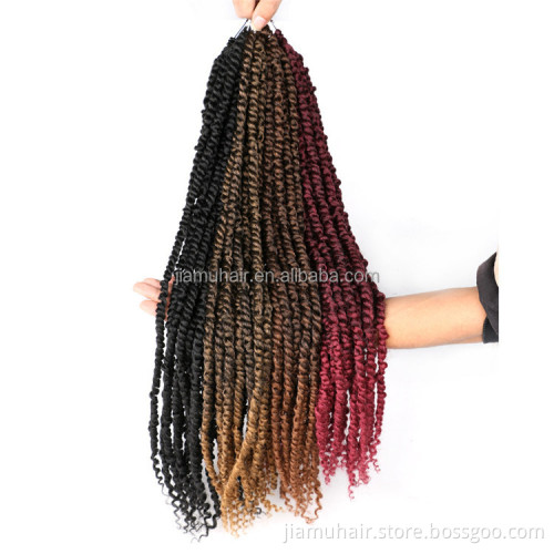 Synthetic Pre Passion Twist Crochet Hair free tress water wave braiding hair Extensions